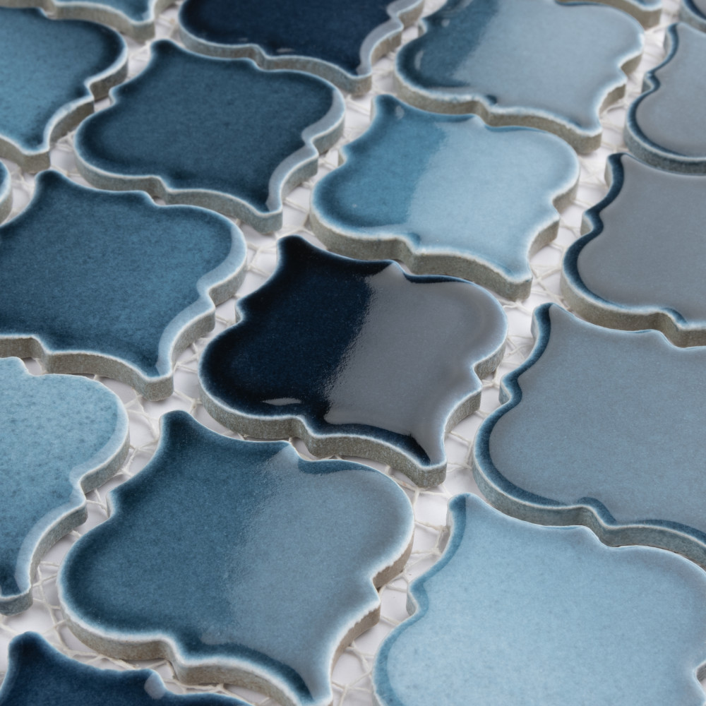 Hudson Tangier Glacier 12-3/8 in. x 12-3/8 in. Porcelain Mosaic Tile