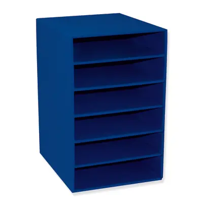Classroom Keepers  6-Shelf Organizer, Blue,  17-3/4