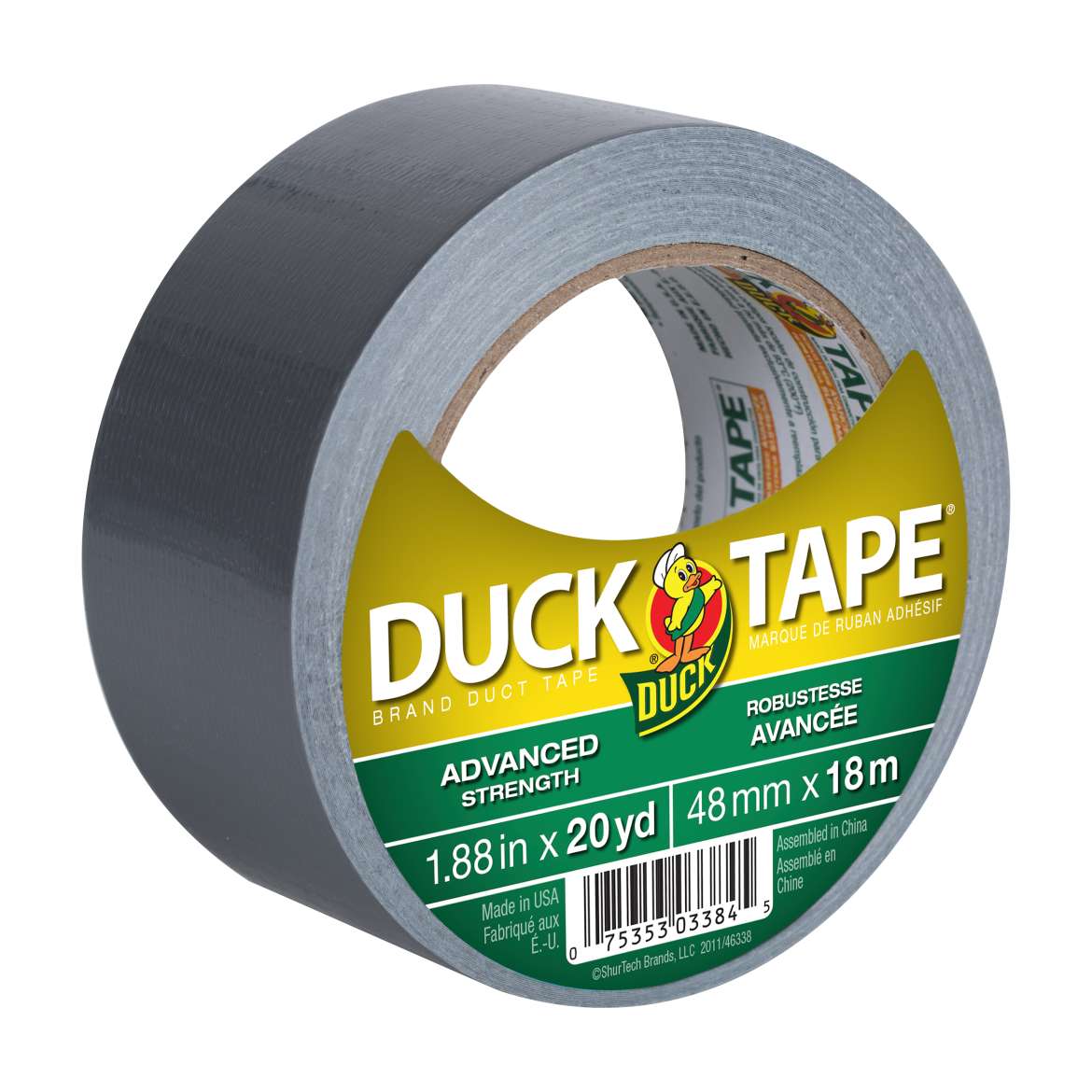 Advanced Strength Duck Tape® Brand Duct Tape - Silver, 1.88 in. x 20 yd. Image