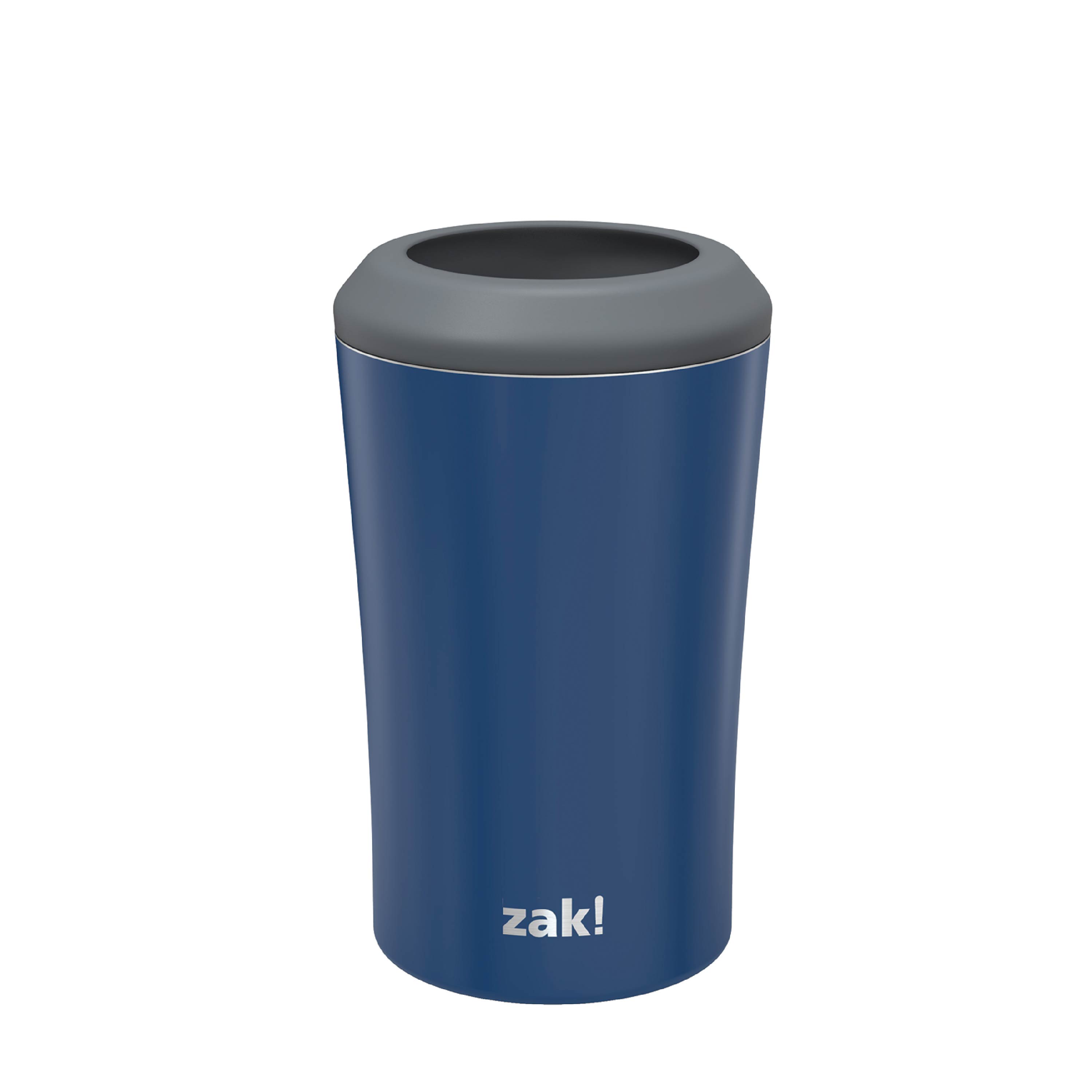 Zak Hydration 12 ounce Double Wall Stainless Steel Can and Bottle Cooler with Vacuum Insulation, Indigo slideshow image 1 Zak Hydration 12 ounce Double Wall Stainless Steel Can and Bottle Cooler with Vacuum Insulation, Indigo slideshow image 1