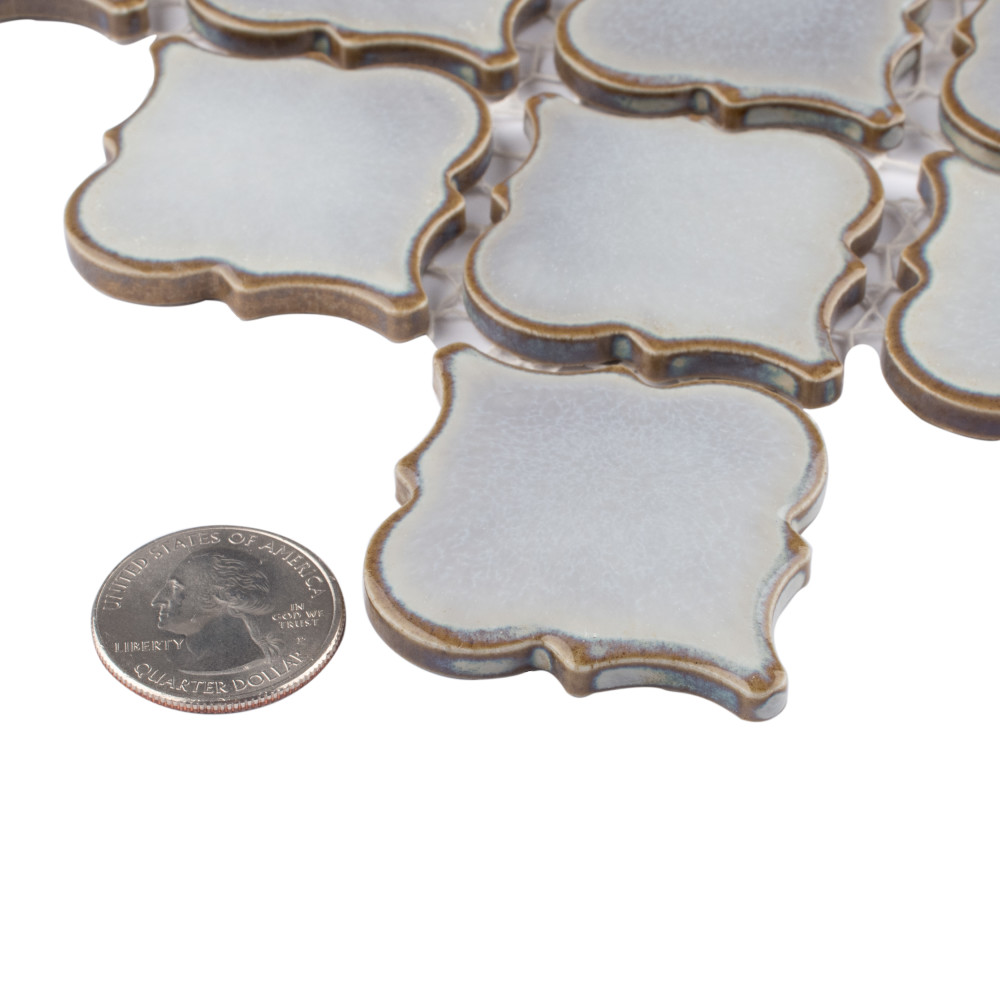 Hudson Tangier Grey Eye 12-3/8 in. x 12-3/8 in. Porcelain Mosaic Tile