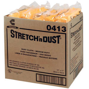 Chicopee Inc, Stretch 'n Dust Cloths, 12.6" x 17", Yellow