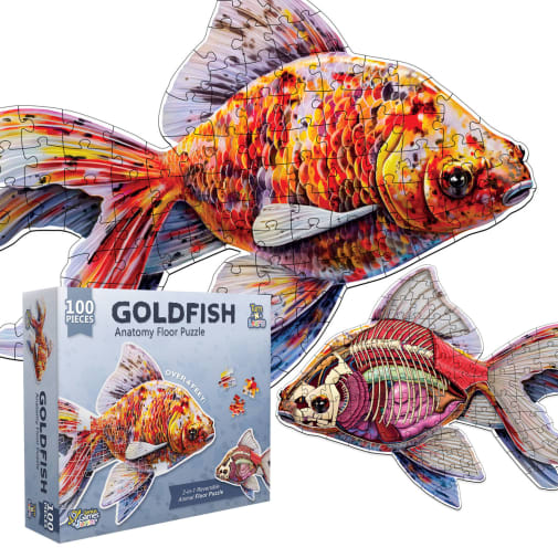 Goldfish Animal Anatomy Floor Puzzle (100 pieces)