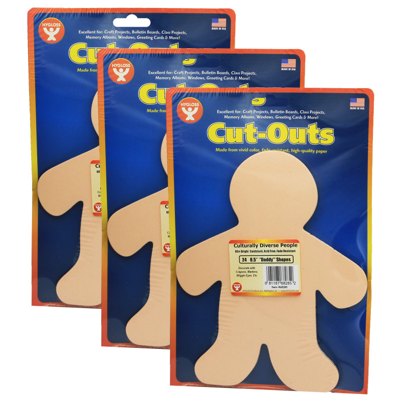 Rainbow Brights™ Family Cut-Outs, 8-1/2", 24 Per Pack, 3 Packs