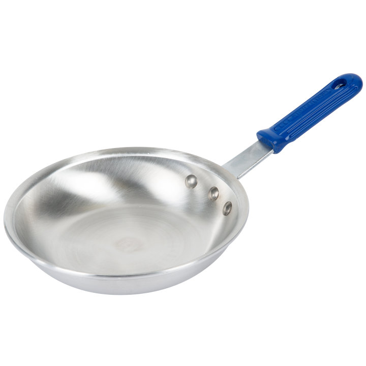7-inch Wear-Ever® fry pan with natural finish and Cool Handle® rubber grip sleeve