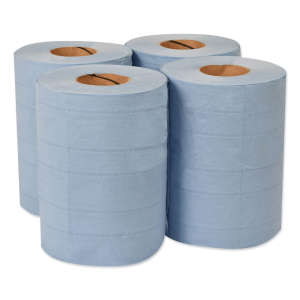 Tork, M2, High Absorbency, 4 ply, 10.00"x15.75", Paper, Industrial Wipers, Blue
