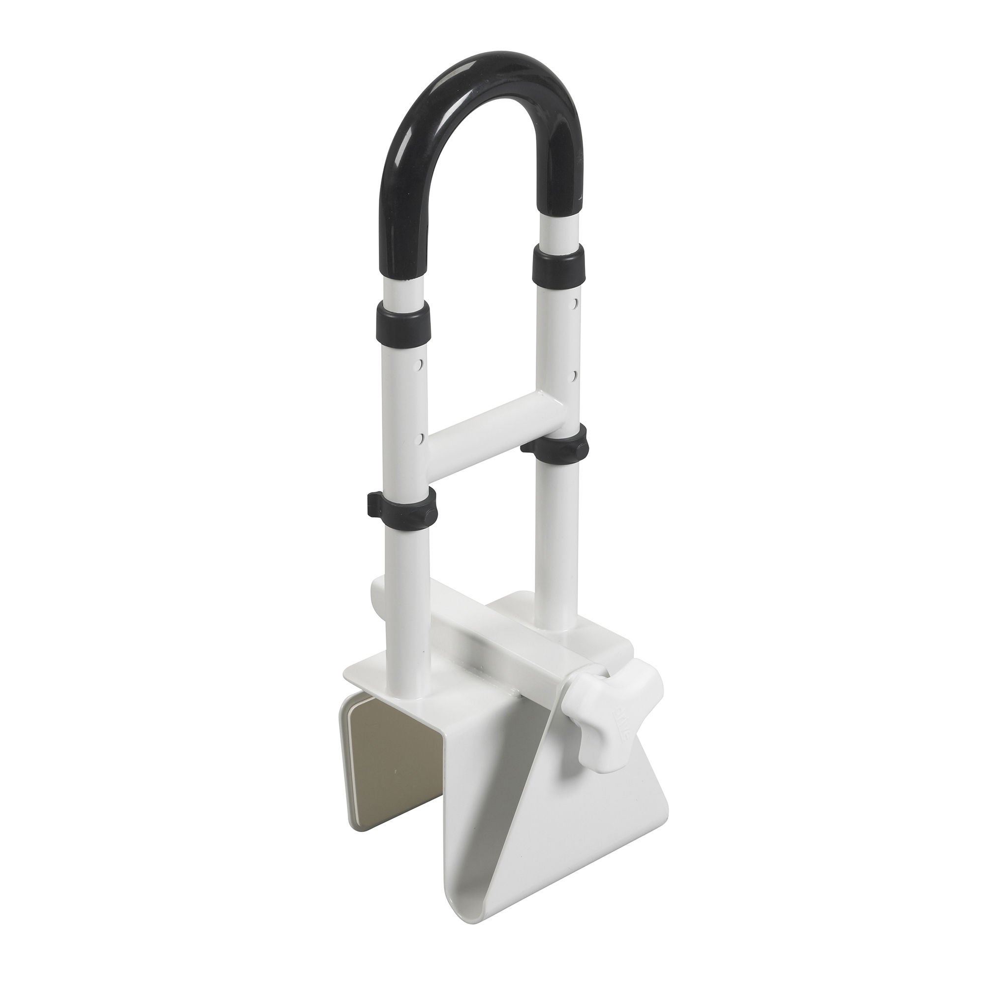 drive™ Clamp-On Tub Rail, White Steel, 14.5 – 17 Inch Height