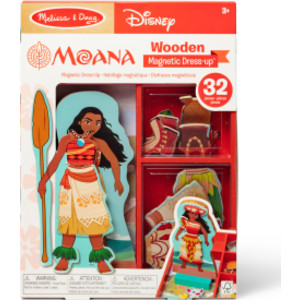 Disney Princess Moana Wooden Magnetic Dress-Up Play Set