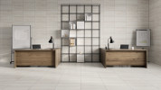 Fontana White 12x24 and 12x24 Fluted Decorative