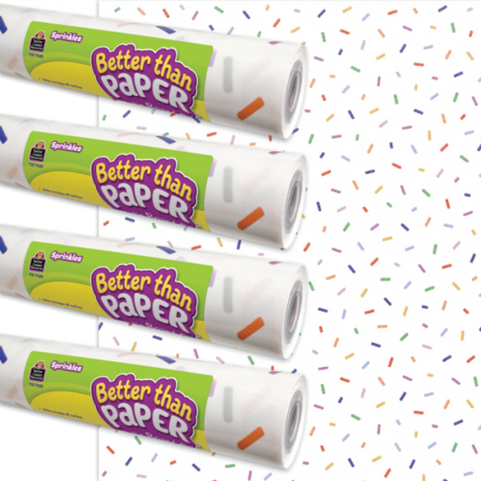 Sprinkles Better Than Paper&reg; Bulletin Board Roll, 4 ft x 12 ft, 4-Pack