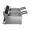 208-240-Volt 10 lb. standard-duty double-well countertop fryer