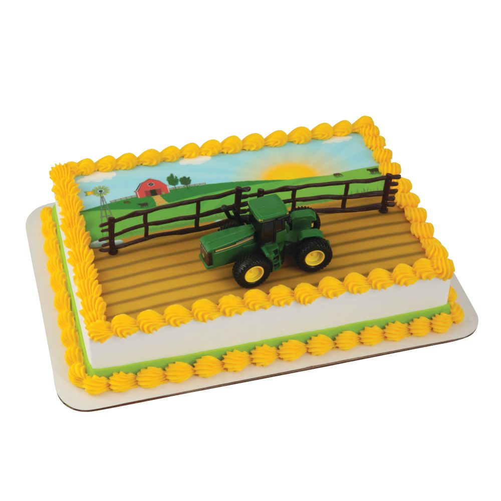 Image Cake John Deere Farm Tractor