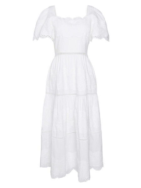 Joanne Broderie Midi Dress