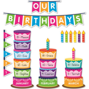 Class Birthday Graph Bulletin Board