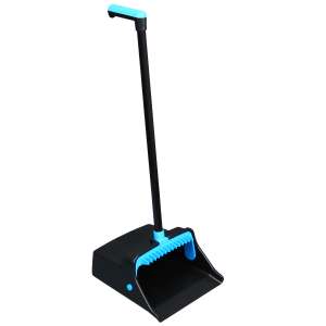 Impact, L-Grip, Blue/Black, 11.5", Dust Pan with Long Handle