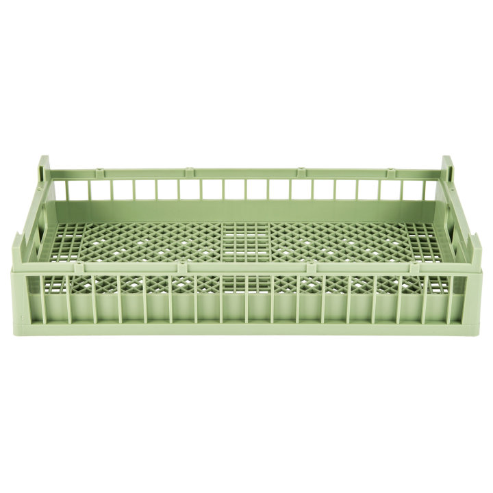 Half-size Signature flatware rack in light green