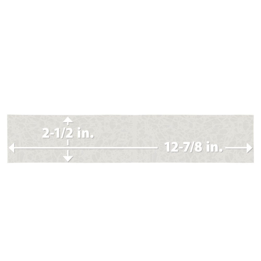 Menorca White 2-1/2 in. x 12-7/8 in. Ceramic Wall Tile
