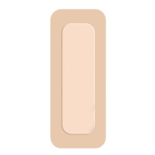 Aquacel® Silicone Adhesive with Border Silicone Foam Dressing, 4 x 10 Inch