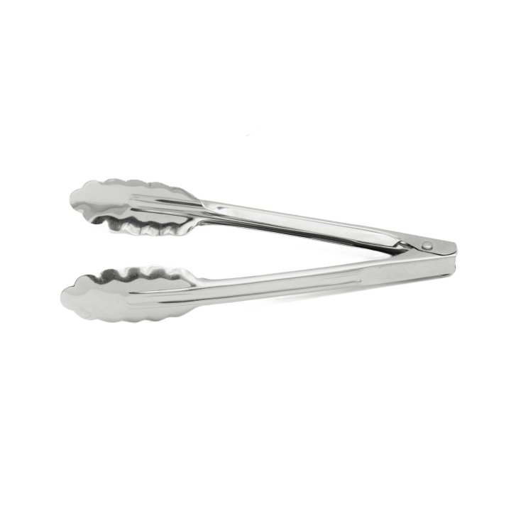 7-inch economy stainless steel utility tongs