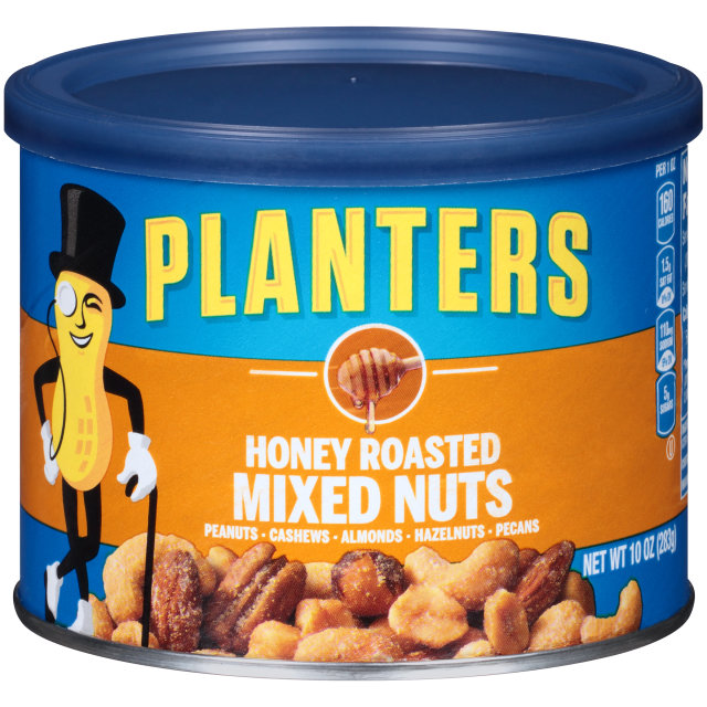 PLANTERS Honey Roasted Mixed Nuts 10 oz Can image