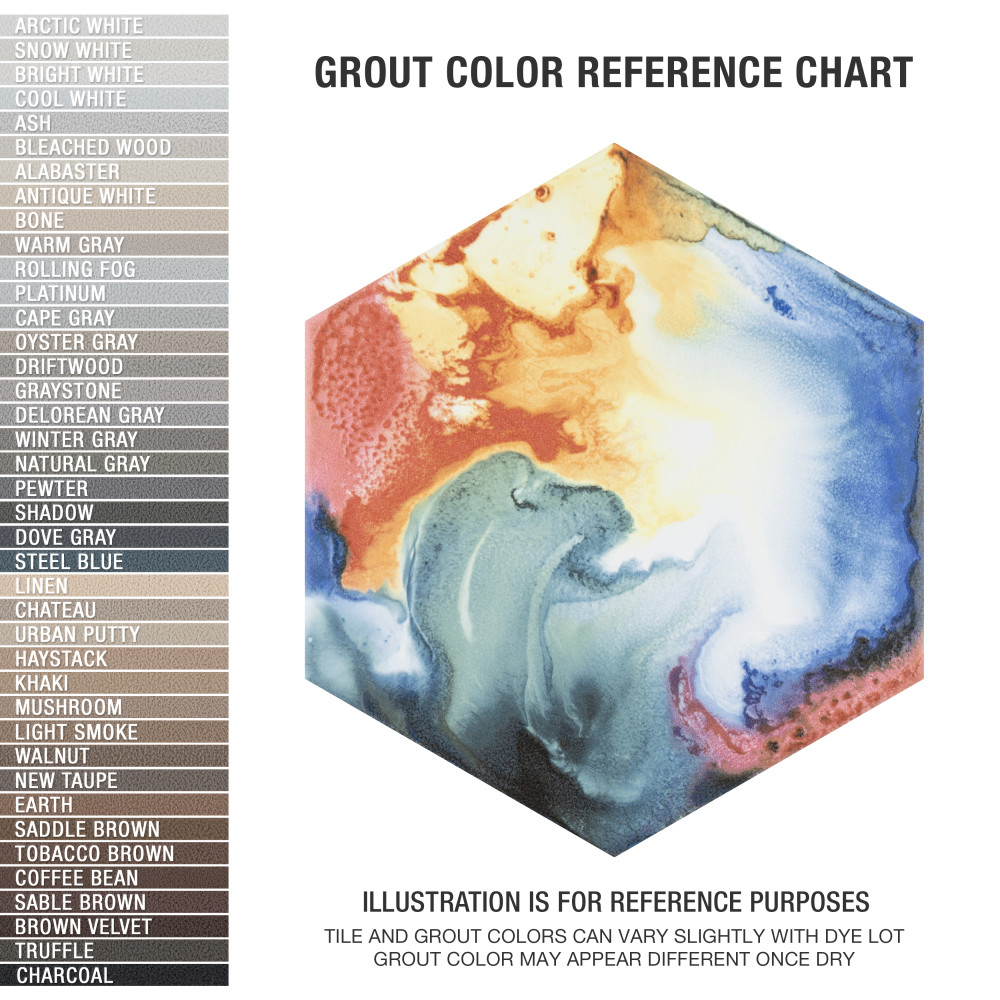 Raktion Hex Decor 8-5/8 in. x 9-7/8 in. Porcelain Floor and Wall Tile