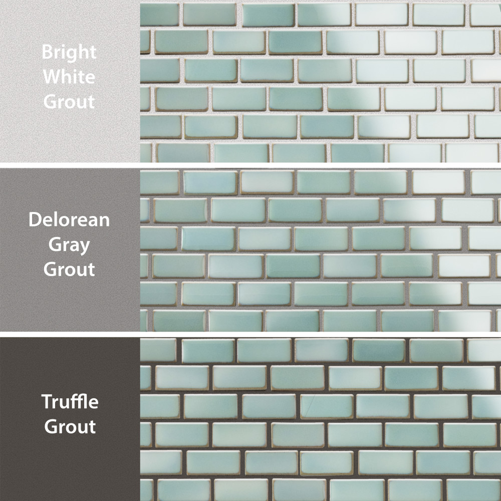 Hudson Subway Mint Green 11-3/4 in. x 12 in. Porcelain Mosaic Tile