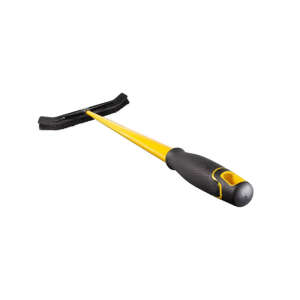 Rubbermaid Commercial, Maximizer, 24in, Push to Center Push Broom, Polypropylene Bristles, Black