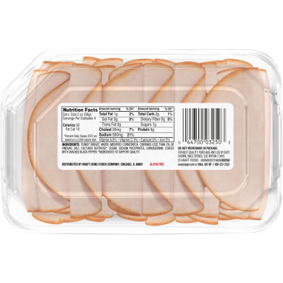 Oscar Mayer Deli Fresh Cracked Black Pepper Turkey Breast, 8 oz Tray