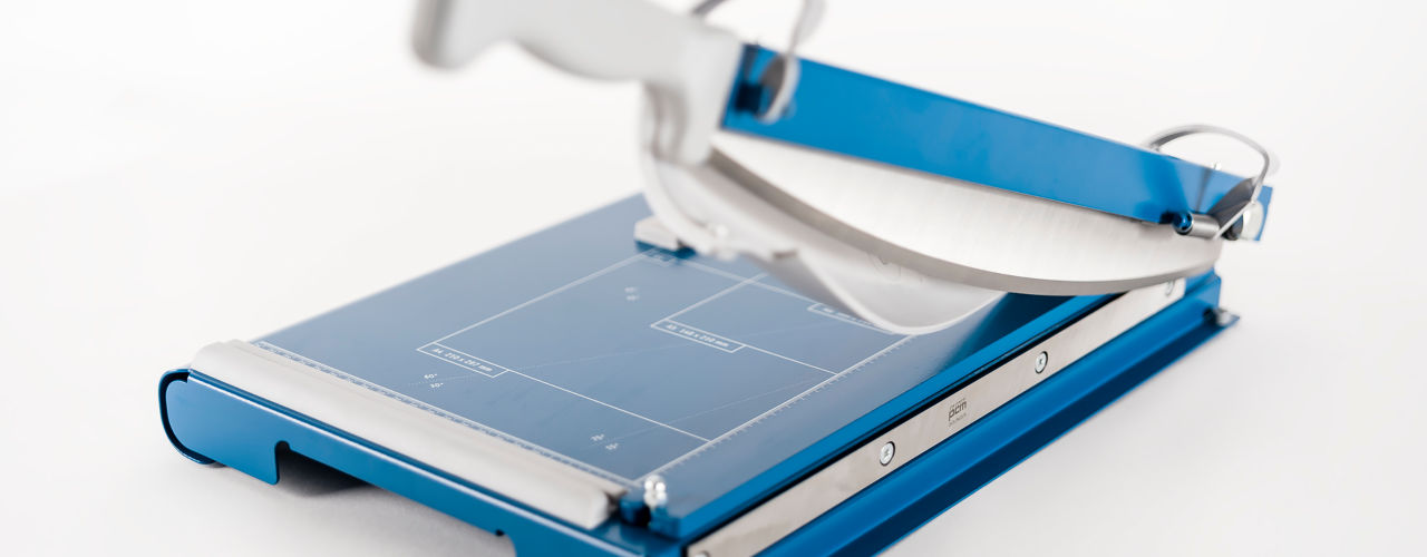 These durable cutters offer powerful precision for trimming multiple sheets and thicker material.