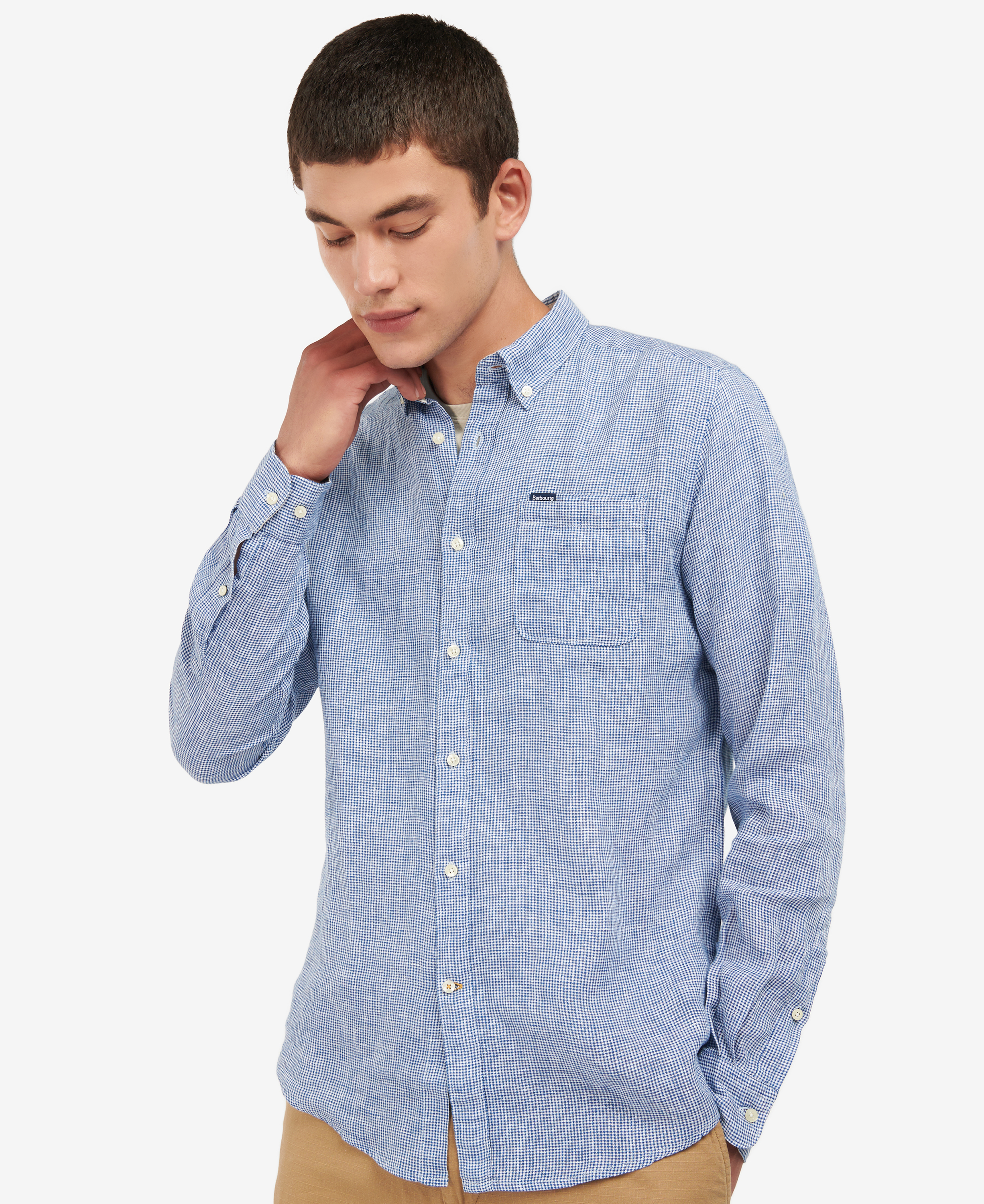 Camicia sartoriale di lino Linton image number 0