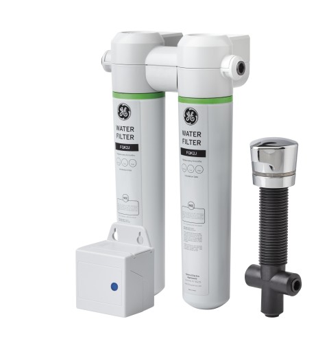 GE® Twist and Lock Under Counter Dual Flow Water Filtration System