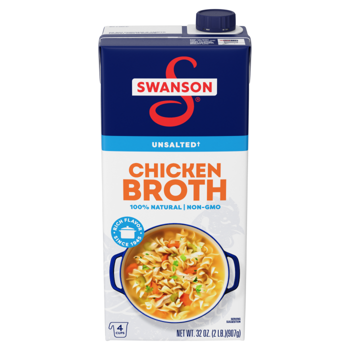 Unsalted Chicken Broth