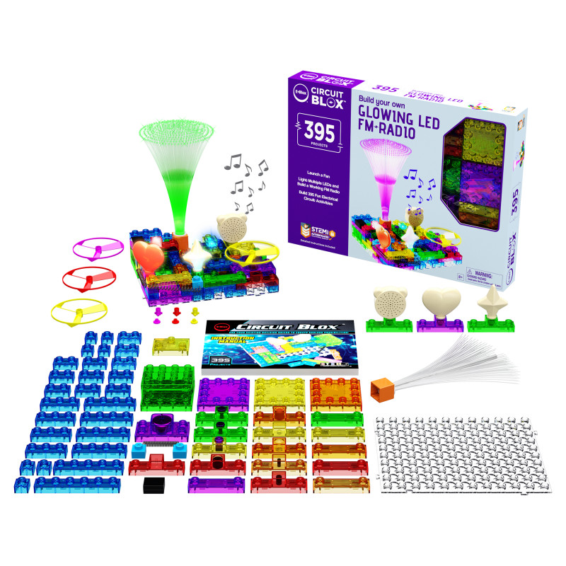Circuit Blox 395, Circuit Board Building Blocks, 66 Pieces