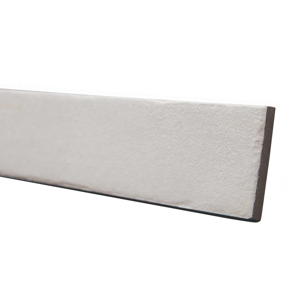 Tucson Total White 1-7/8 in. x 17-3/4 in. Porcelain Floor and Wall Tile