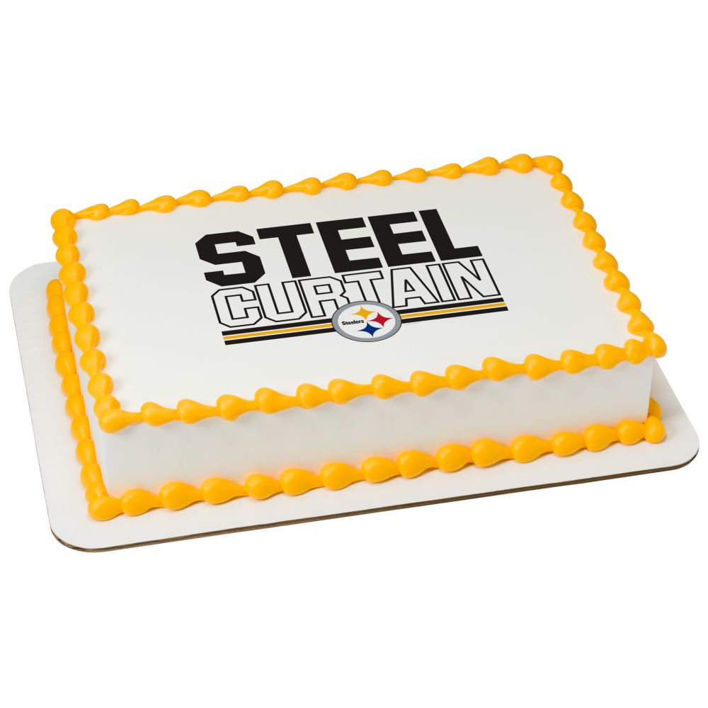 Image Cake NFL Pittsburgh Steelers Steel Curtain
