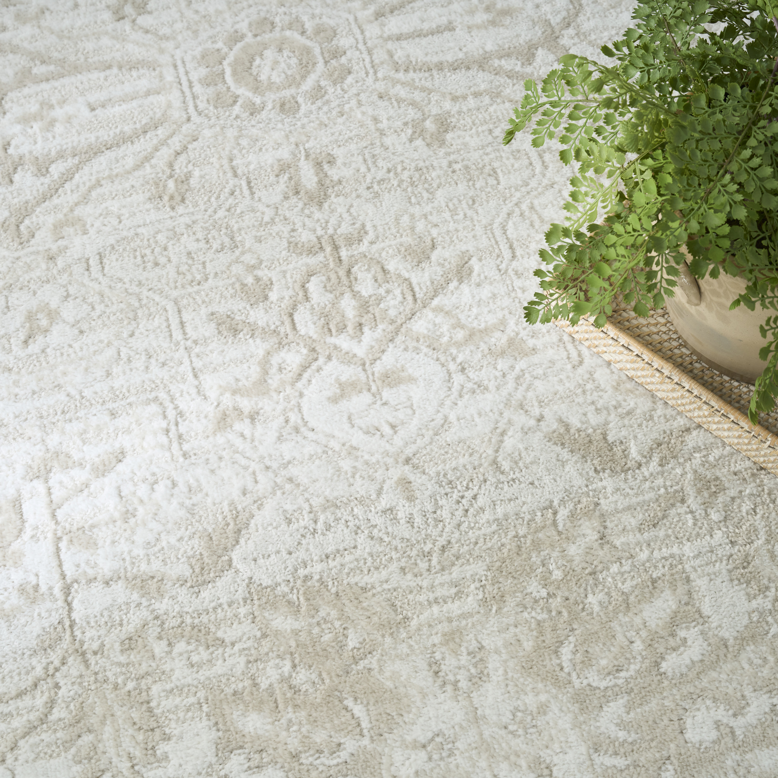 Nourison Dekor 4' x 6' Ivory Vintage Indoor Rug