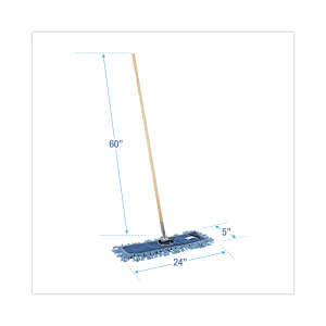 Boardwalk, Synthetic Dust Mopping Kit, 24"W, Blue