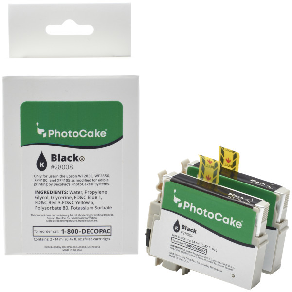 Epson "U" Series Cartridge - Black - Epson WF-2830U, WF-2850U, XP-4100U, XP-4105U PhotoCake® Ink