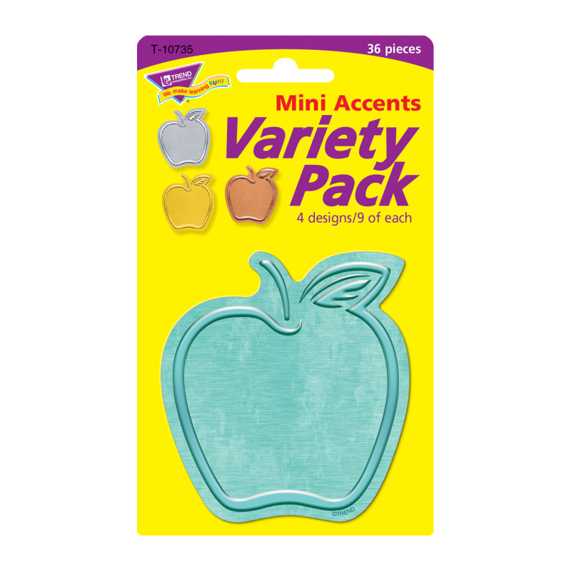 I ♥ Metal™ Apples Mini Accents Variety Pack, 36 ct