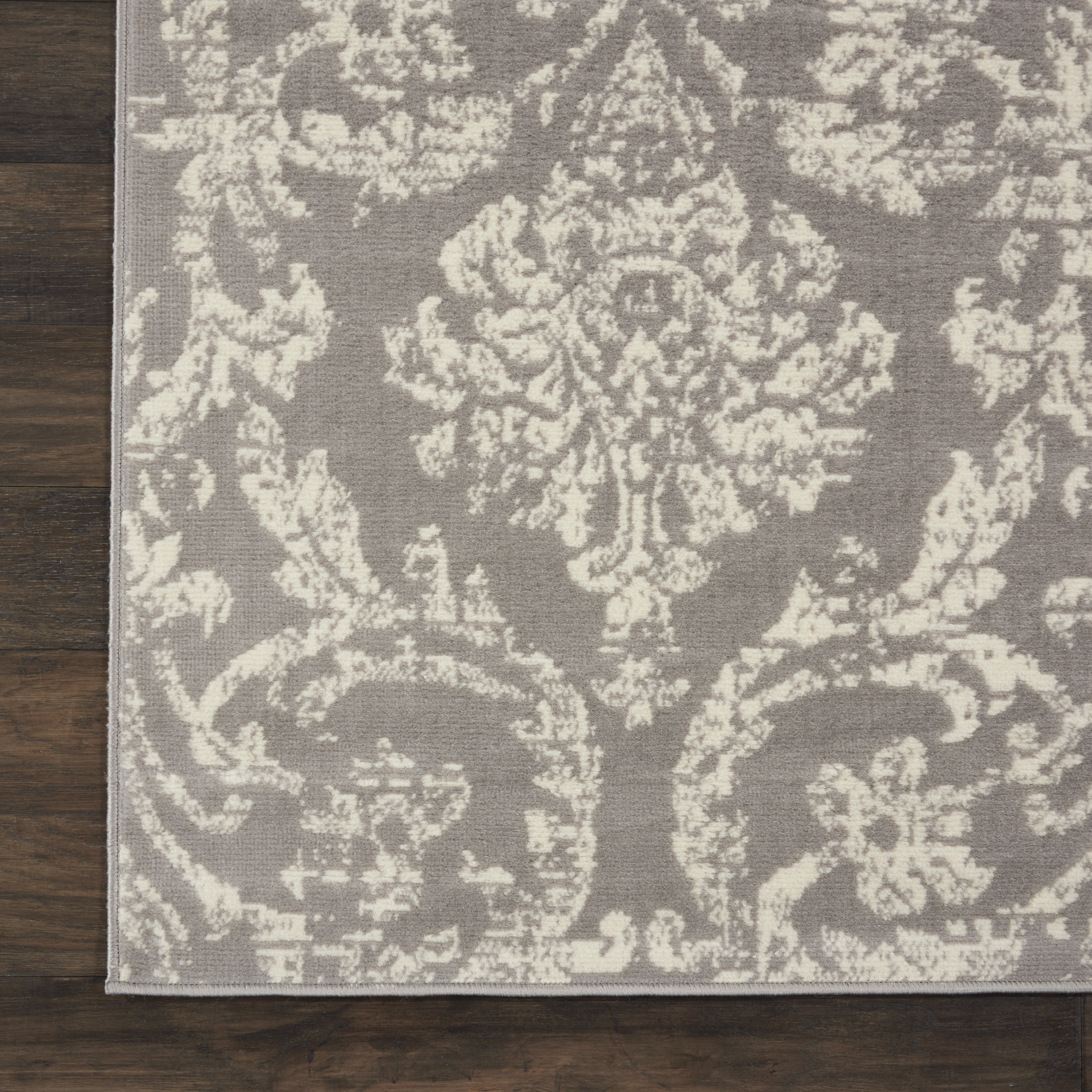 Nourison Jubilant 7'10" x 9'10" Grey Vintage Indoor Rug