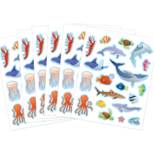 Ocean Animals Stickers, Pack of 120