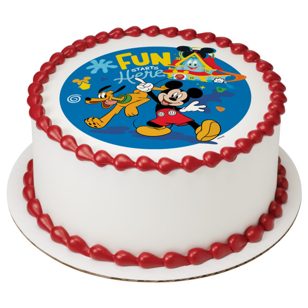Disney Mickey Mouse Funhouse Fun Starts Here! PhotoCake® Edible Image®
