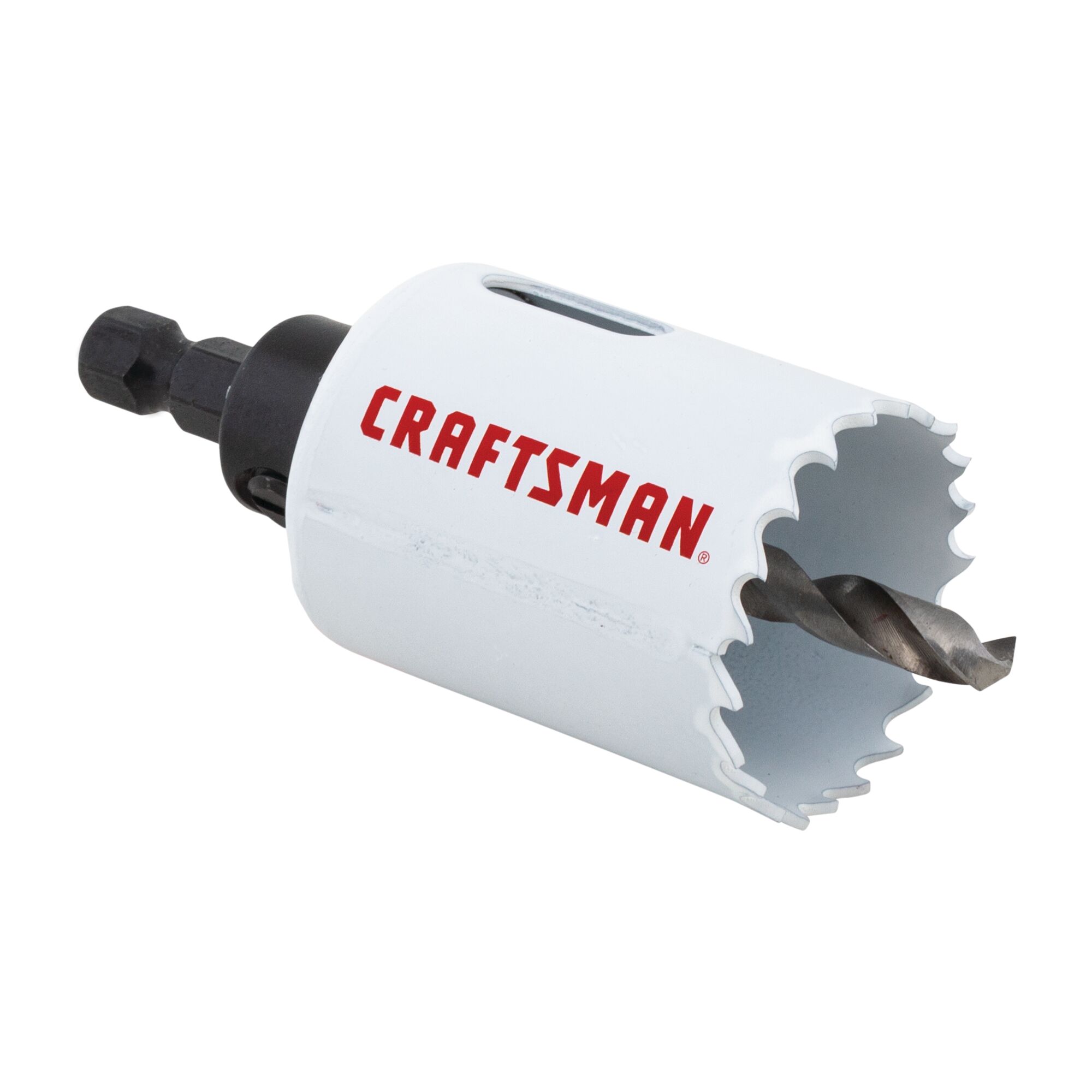 View of CRAFTSMAN Hole Saws on white background