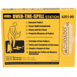 Rubbermaid Commercial, Over-The-Spill® Station Kit, Large, 18" x 16", Yellow