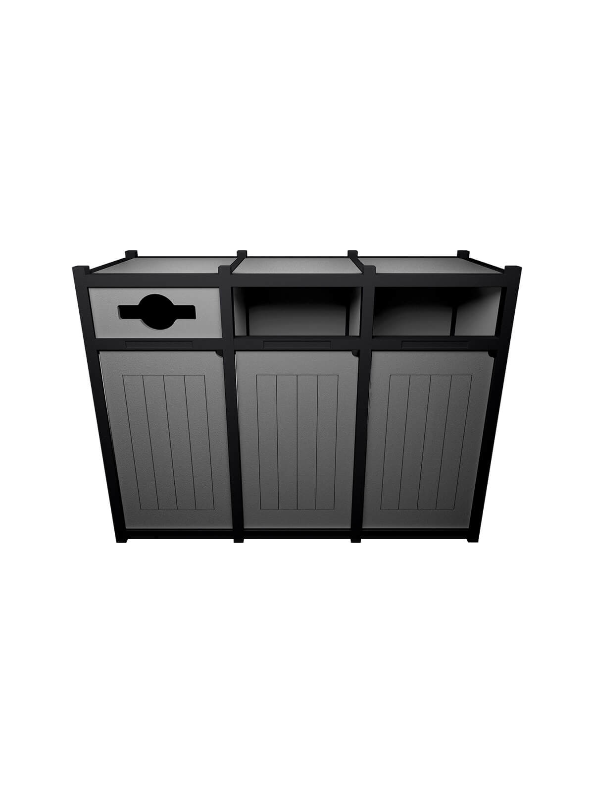 VISION – Triple – Unit – Mixed-Full-Full – Black-Grey