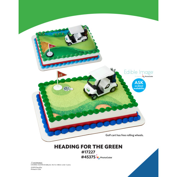 Heading for the Green The Magic of Cakes® PhotoCake® Enhanced Background and Icing Page