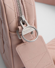 Sloane Quilted Crossbody Bag Pale Mauve