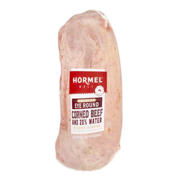 HORMEL(r) Corned Beef, Eye Round, 20%, Cooked, 4 pc . C1CB - Front Center Inner Pack (Hi Res)