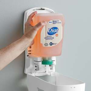 Henkel, Dial Complete, Original Antibacterial Foaming Hand Wash Liquid Soap, Fit™ Manual Dispenser 1.2 L Cartridge