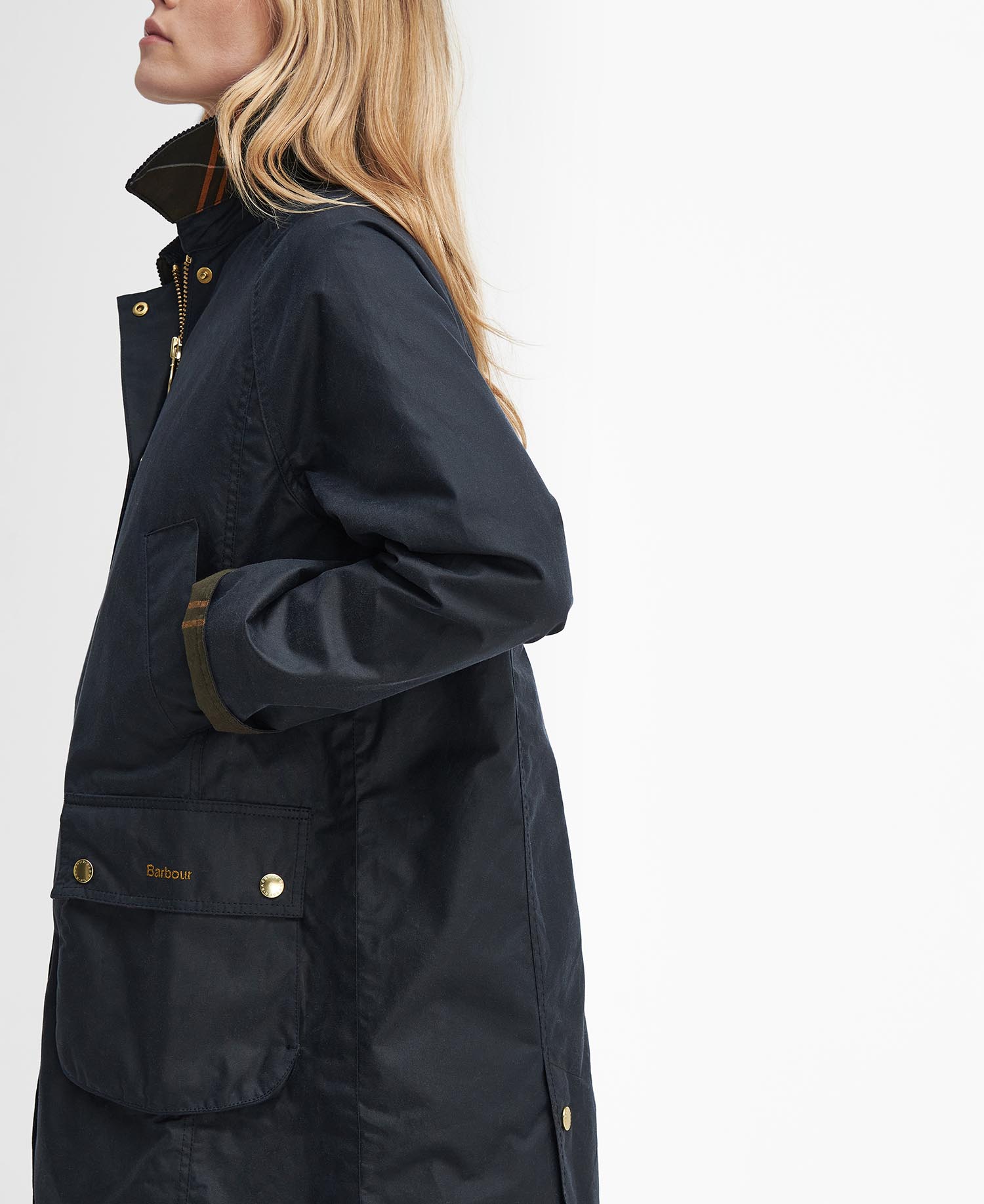 Long Beadnell Waxed Jacket image number 5